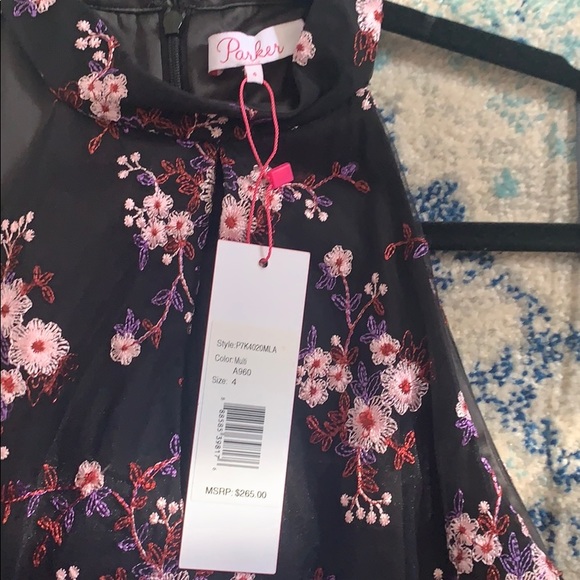 Parker black dress NWT size 4 - Picture 3 of 4
